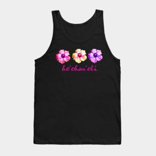 Give Joy - Hawaiian Aloha Hibiscus Design - Hawaiian Language Tank Top